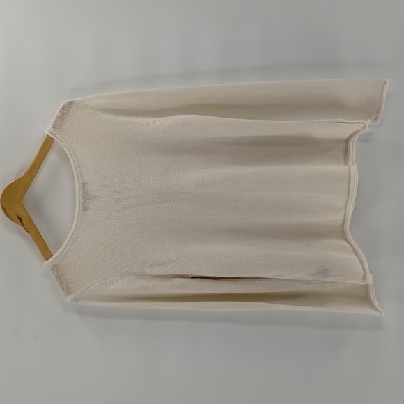 Marled Reunited Clothing sweater  cream "Summer Vibes" long sleeve size XL - Picture 4 of 6